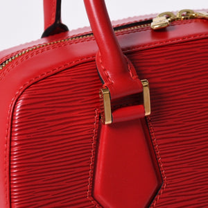 Very good condition LOUIS VUITTON Sablon handbag M52047 Castilian red epi leather gold hardware used 4a000153