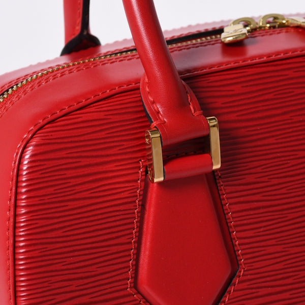 Very good condition LOUIS VUITTON Sablon handbag M52047 Castilian red epi leather gold hardware used 4a000153