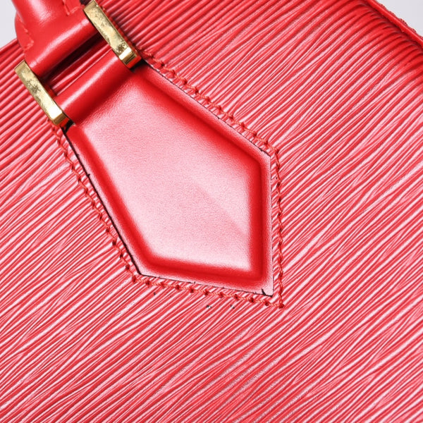 Very good condition LOUIS VUITTON Sablon handbag M52047 Castilian red epi leather gold hardware used 4a000153