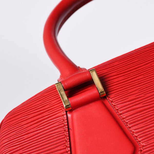 Very good condition LOUIS VUITTON Sablon handbag M52047 Castilian red epi leather gold hardware used 4a000153