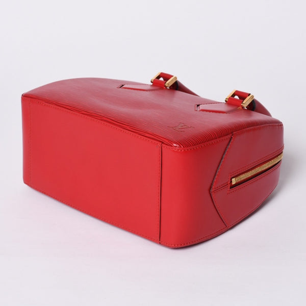 Very good condition LOUIS VUITTON Sablon handbag M52047 Castilian red epi leather gold hardware used 4a000153