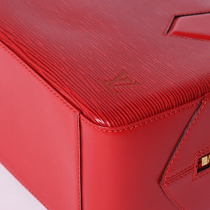 Very good condition LOUIS VUITTON Sablon handbag M52047 Castilian red epi leather gold hardware used 4a000153