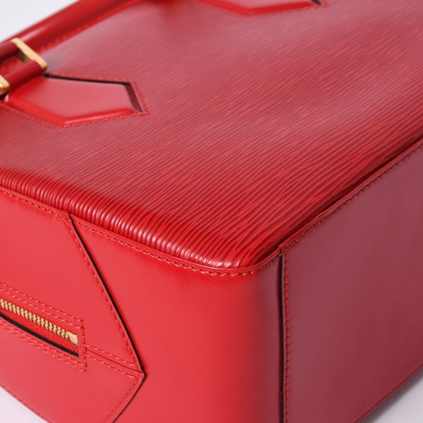 Very good condition LOUIS VUITTON Sablon handbag M52047 Castilian red epi leather gold hardware used 4a000153