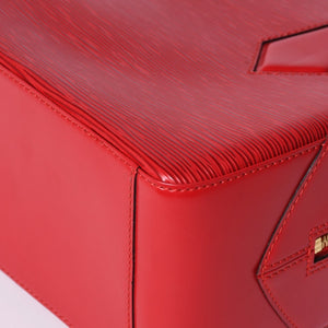 Very good condition LOUIS VUITTON Sablon handbag M52047 Castilian red epi leather gold hardware used 4a000153