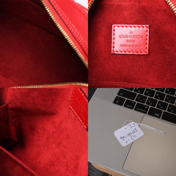 Very good condition LOUIS VUITTON Sablon handbag M52047 Castilian red epi leather gold hardware used 4a000153