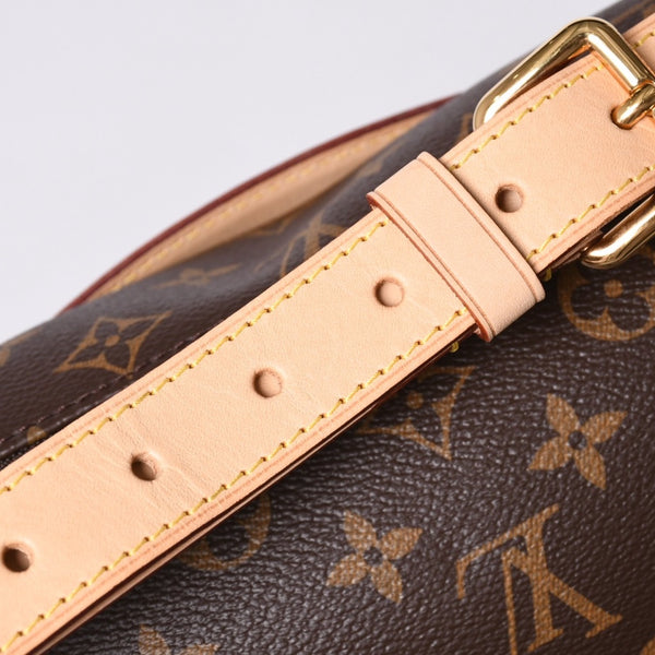 Like new LOUIS VUITTON bum bag body bag waist bag M43644 monogram brown gold hardware used 4a000430