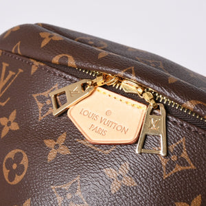 Like new LOUIS VUITTON bum bag body bag waist bag M43644 monogram brown gold hardware used 4a000430