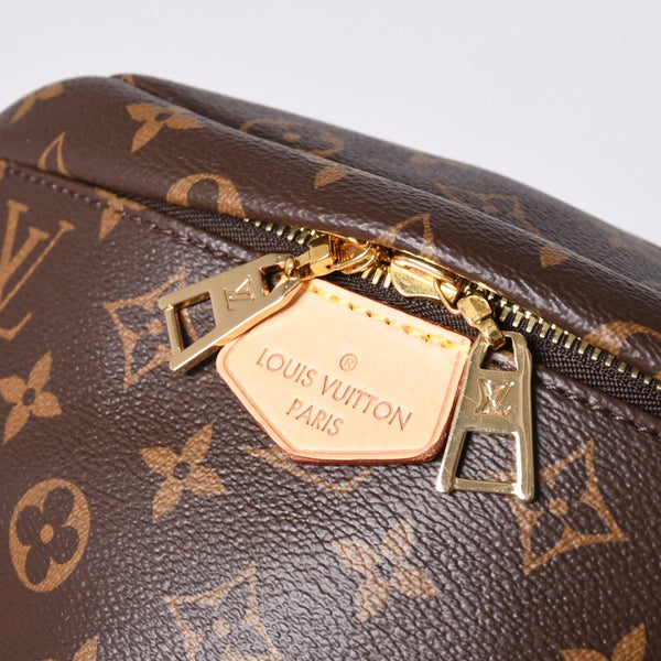 Like new LOUIS VUITTON bum bag body bag waist bag M43644 monogram brown gold hardware used 4a000430