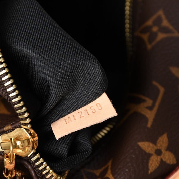 Like new LOUIS VUITTON bum bag body bag waist bag M43644 monogram brown gold hardware used 4a000430