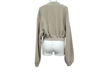 画像をギャラリービューアに読み込む, 極美品 Alexander McQueen アレキサンダーマックイーン スウェット 短丈 ベージュ コットン 1CC4211507 サイズXS 中古 4b003870