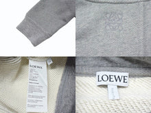画像をギャラリービューアに読み込む, 極美品 LOEWE ロエベ アナグラム パーカー 短丈 1727170 ポルトガル製 コットン ウール グレー サイズXS 中古 4b003873