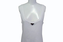 画像をギャラリービューアに読み込む, PRADA プラダ 23SS Ribbed Knit Jersey Dress リブニット ジャージー ドレス 33560C ホワイト サイズ42 美品 中古 4b003878