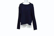 画像をギャラリービューアに読み込む, 極美品 CELINE セリーヌ フィービー期 バック リボン 変形 ニット ネイビー ウール 2 3BL0 トップス 紺色 サイズXS 中古 4b003881