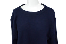 画像をギャラリービューアに読み込む, 極美品 CELINE セリーヌ フィービー期 バック リボン 変形 ニット ネイビー ウール 2 3BL0 トップス 紺色 サイズXS 中古 4b003881