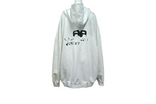 画像をギャラリービューアに読み込む, BALENCIAGA バレンシアガ ハンド ドロー BB アイコン フーディー ラージフィット ホワイト サイズXS 620947 TNVQ1 9040 美品 中古 4b003886