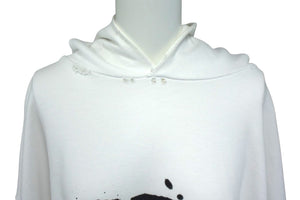 BALENCIAGA Hand Draw BB Icon Hoodie Large Fit White Size XS 620947 TNVQ1 9040 Good Condition Used 4b003886
