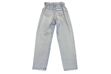 Load image into Gallery viewer, MIU MIU ミュウミュウ 21年 コットン ウエストギャザー テーパード アイコニックデニムジーンズ GWP299 1SXP ブルー サイズ28 美品 中古 4b003889