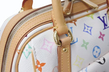 Load image into Gallery viewer, LOUIS VUITTON ルイヴィトン プリシラ ハンドバッグ M40096 モノグラム マルチカラー ホワイト 村上隆 美品 中古 4b003894