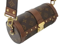 画像をギャラリービューアに読み込む, 極美品 LOUIS VUITTON ルイヴィトン モノグラム パピヨン トランク M57835 ショルダーバッグ ブラウン ゴールド金具 中古 4b003896