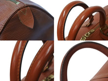 画像をギャラリービューアに読み込む, LOUIS VUITTON ルイヴィトン エピ キーポル50 ボストンバッグ ハンドバッグ M42968 エピレザー ブラウン ゴールド金具 美品 中古 4b003897