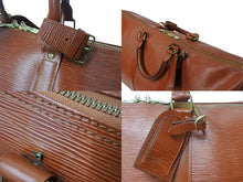 画像をギャラリービューアに読み込む, LOUIS VUITTON ルイヴィトン エピ キーポル50 ボストンバッグ ハンドバッグ M42968 エピレザー ブラウン ゴールド金具 美品 中古 4b003897