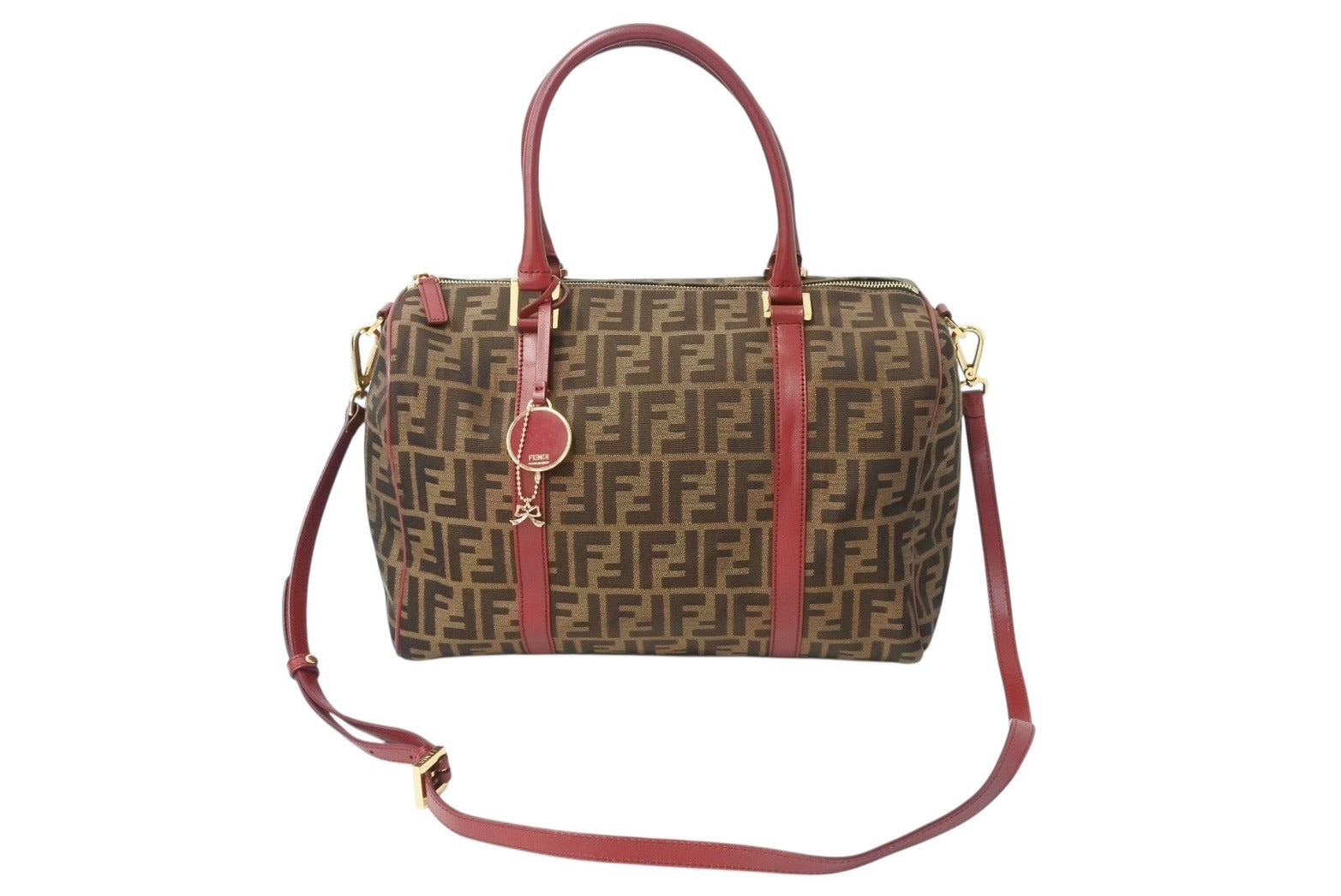 【美品】フェンディ　ハンドバッグ　ズッカ柄　キャンバス　イタリア製　FFロゴ 楽天市場】FENDI フェンディ ズッカ FF柄 カバン ミニボストンバッグ