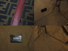 画像をギャラリービューアに読み込む, 極美品 FENDI フェンディ 2WAY ハンドバッグ ショルダーバッグ ズッカ柄 キャンバス レザー ブラウン ゴールド金具 中古 4b003898