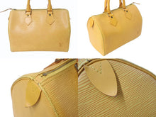 Load image into Gallery viewer, LOUIS VUITTON ルイヴィトン スピーディ25 ハンドバッグ ボストンバッグ M43019 エピレザー イエロー ゴールド金具 美品 中古 4b003899