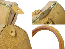 Load image into Gallery viewer, LOUIS VUITTON ルイヴィトン スピーディ25 ハンドバッグ ボストンバッグ M43019 エピレザー イエロー ゴールド金具 美品 中古 4b003899