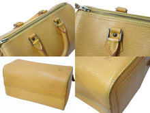 Load image into Gallery viewer, LOUIS VUITTON ルイヴィトン スピーディ25 ハンドバッグ ボストンバッグ M43019 エピレザー イエロー ゴールド金具 美品 中古 4b003899