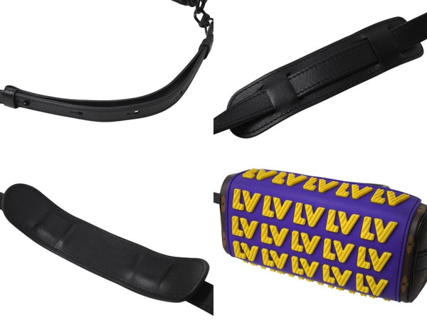 Very good condition LOUIS VUITTON Keepall XS handbag M45788 Monogram Macassar Black Brown Purple Yellow Used 4b003900