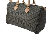 画像をギャラリービューアに読み込む, 極美品 Christian Dior クリスチャンディオール ボストンバッグ トロッター柄 ブラック ベージュ PVC レザー ゴールド金具 総柄 中古 4b003904