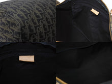 画像をギャラリービューアに読み込む, 極美品 Christian Dior クリスチャンディオール ボストンバッグ トロッター柄 ブラック ベージュ PVC レザー ゴールド金具 総柄 中古 4b003904