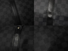 画像をギャラリービューアに読み込む, 極美品 LOUISVUITTON ルイヴィトン キーポルバンドリエール55 ボストンバッグ N41413 ダミエグラフィット キャンバス ブラック 中古 4b003905
