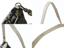 画像をギャラリービューアに読み込む, Christian Dior クリスチャンディオール サドルポーチ ワンショルダーバッグ トロッター柄 ブラック アイボリー 2002年製 美品 中古 4b003910