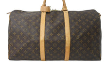 画像をギャラリービューアに読み込む, LOUIS VUITTON ルイヴィトン キーポル50 ボストンバッグ M41426 モノグラムキャンバス ブラウン ゴールド金具 美品 中古 4b003922