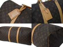 画像をギャラリービューアに読み込む, LOUIS VUITTON ルイヴィトン キーポル50 ボストンバッグ M41426 モノグラムキャンバス ブラウン ゴールド金具 美品 中古 4b003922