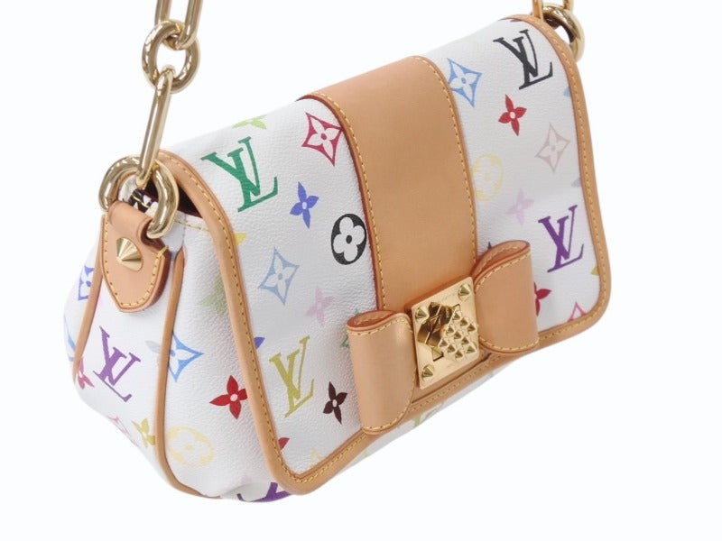 極美品 LOUIS VUITTON ルイヴィトン ショルダーバッグ パティ モノグラム マルチカラー M40305 ゴールド金具 中古 4b003924