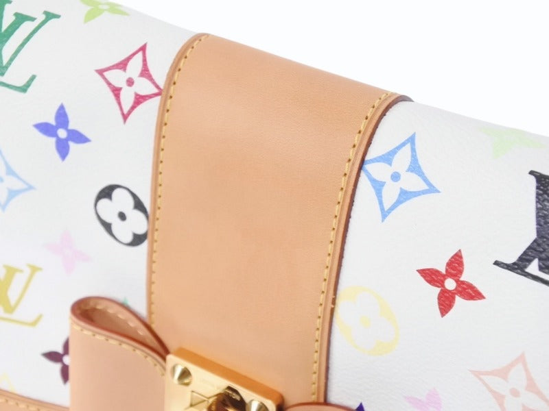 極美品 LOUIS VUITTON ルイヴィトン ショルダーバッグ パティ モノグラム マルチカラー M40305 ゴールド金具 中古 4b003924