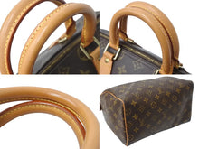 Load image into Gallery viewer, LOUIS VUITTON ルイヴィトン スピーディ25 ハンドバッグ M41528 モノグラム PVC レザー ゴールド金具 ブラウン 美品 中古 4b003925