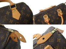 Load image into Gallery viewer, LOUIS VUITTON ルイヴィトン スピーディ25 ハンドバッグ M41528 モノグラム PVC レザー ゴールド金具 ブラウン 美品 中古 4b003925