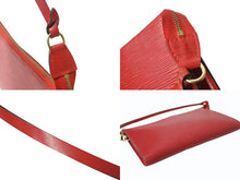 Load image into Gallery viewer, LOUIS VUITTON ルイヴィトン ポシェット アクセソワール アクセサリーポーチ M52947 エピ レザー レッド ゴールド金具 美品 中古 4b003926