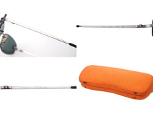 Load image into Gallery viewer, CHANEL シャネル リムレス ココマーク サングラス グリーン プラスチック メタル ロゴ 54☐19 4002 シルバー金具 美品 中古 4b003940