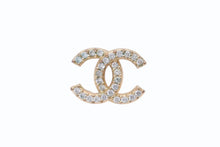 Load image into Gallery viewer, 極美品 CHANEL シャネル ココマーク ピアス 片耳 アクセサリー ラインストーン GP ゴールド 3g 中古 4b003941