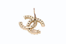 Load image into Gallery viewer, 極美品 CHANEL シャネル ココマーク ピアス 片耳 アクセサリー ラインストーン GP ゴールド 3g 中古 4b003941