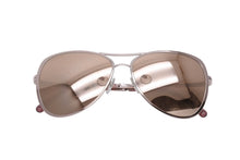 画像をギャラリービューアに読み込む, CHANEL シャネル サングラス ティアドロップ ミラー ピンクゴールド プラスチック サイズ57□14 美品 中古 4b003948