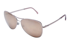 画像をギャラリービューアに読み込む, CHANEL シャネル サングラス ティアドロップ ミラー ピンクゴールド プラスチック サイズ57□14 美品 中古 4b003948