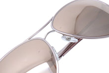 画像をギャラリービューアに読み込む, CHANEL シャネル サングラス ティアドロップ ミラー ピンクゴールド プラスチック サイズ57□14 美品 中古 4b003948