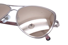 画像をギャラリービューアに読み込む, CHANEL シャネル サングラス ティアドロップ ミラー ピンクゴールド プラスチック サイズ57□14 美品 中古 4b003948