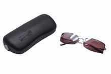 Load image into Gallery viewer, CHANEL シャネル リムレス ラインストーン ココマーク サングラス パープル シルバー プラスチック メタル ロゴ 56☐16 4093 シルバー金具 美品 中古 4b003949